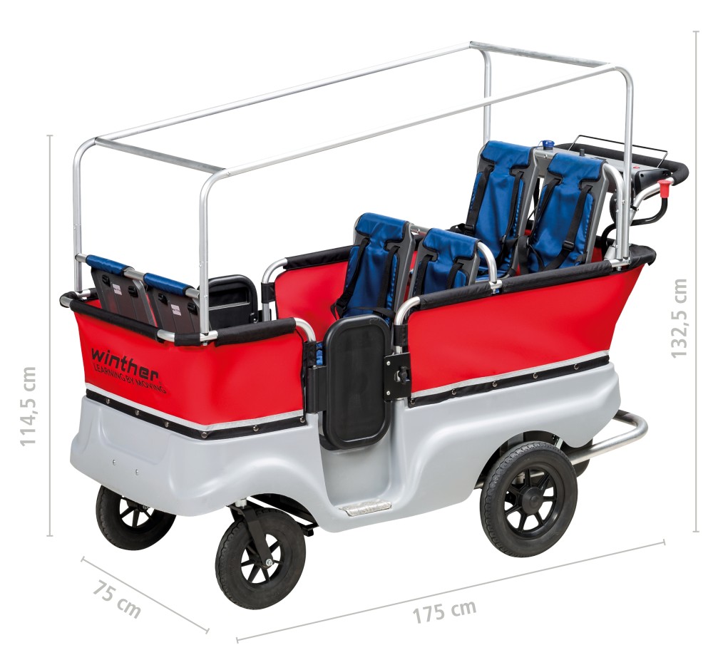 Winther Kinderbus E- Turtle Maße Winther Kinderbus E- Turtle Maße